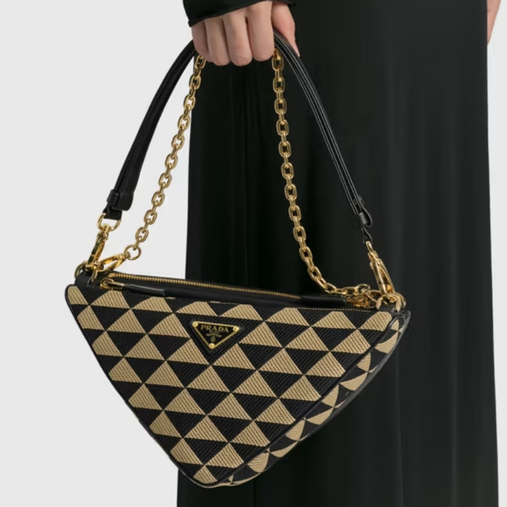 PRADA Embroidered Jacquard Bag - Picture 3 of 17